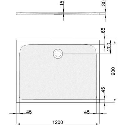 Sturotec Sturo mineral Duschwanne 120 x 90 x 3 cm mit Antirutsch Sturotec Sturo mineral Duschwanne 120 x 90 x 3 cm mit Antirutsch