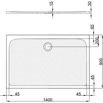 pianura Emilia Mineral Duschwanne - Duschwanne pianura Emilia Mineral Duschwanne - Duschwanne