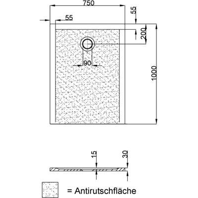Hoesch Muna S Bañera de Ducha Rectangular Blanca - Bañera de Ducha Hoesch Muna S Bañera de Ducha Rectangular Blanca - Bañera de Ducha