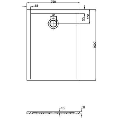 Hoesch Modelo Muna S Bañera de Ducha Rectangular Blanca - Bañera de Ducha Hoesch Modelo Muna S Bañera de Ducha Rectangular Blanca - Bañera de Ducha