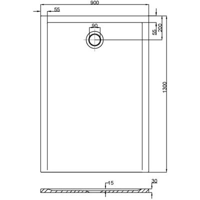 Hoesch Blanco Muna S Ducha Rectangular - Duschwanne Hoesch Blanco Muna S Ducha Rectangular - Duschwanne