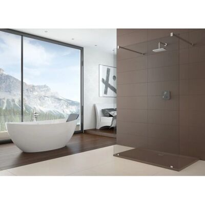 Hoesch Eloxal Silber Walk-In Duschabtrennung - Duschabtrennung Hoesch Eloxal Silber Walk-In Duschabtrennung - Duschabtrennung