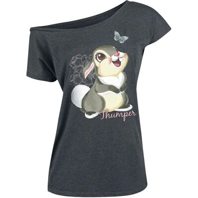 Disney Bambi Kortermet T-Skjorte - Chiné grå - Kvinne - XL Disney Bambi Kortermet T-Skjorte - Chiné grå - Kvinne - XL