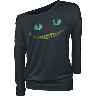 Disney Cheshire Cat pitkähihaiset T-paidat - Alice in Wonderland - Hymy - S-5XL Disney Cheshire Cat pitkähihaiset T-paidat - Alice in Wonderland - Hymy - S-5XL