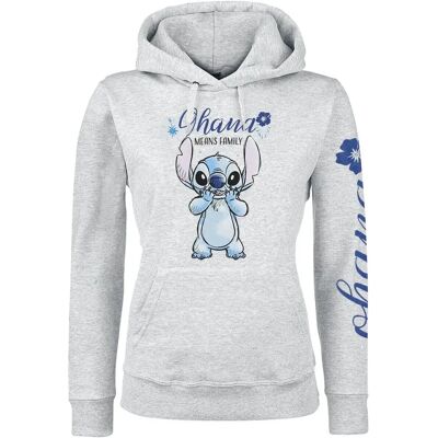 Lilo & Stitch - Ohana Grå hettegenser Lilo & Stitch - Ohana Grå hettegenser