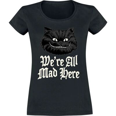 Disney Alice Lyhythihainen T-Paita - Mad - S-XXL - Nainen Disney Alice Lyhythihainen T-Paita - Mad - S-XXL - Nainen