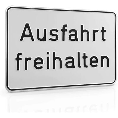 SafetyMarking Hinweis Schild Ausfahrt freihalten - Safety Sign SafetyMarking Hinweis Schild Ausfahrt freihalten - Safety Sign
