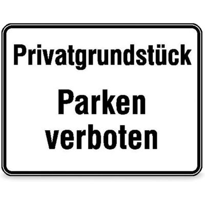 SafetyMarking Privatgrundstück Parken verboten Schild - Sicherheitsschild SafetyMarking Privatgrundstück Parken verboten Schild - Sicherheitsschild