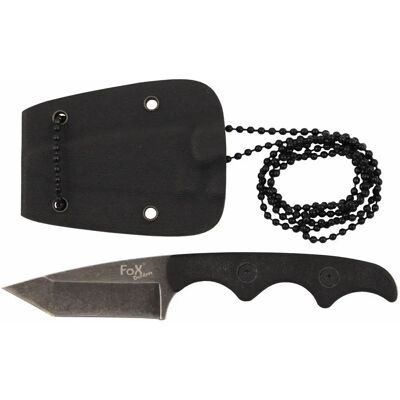 Max Fuchs MFH Neck Knife - Stonewashed, Ergonomiczny, 12,5cm - Nóż Max Fuchs MFH Neck Knife - Stonewashed, Ergonomiczny, 12,5cm - Nóż