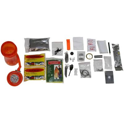 MFH - Survival Extreme 34-Pcs - Orange - Zestaw przetrwania MFH - Survival Extreme 34-Pcs - Orange - Zestaw przetrwania