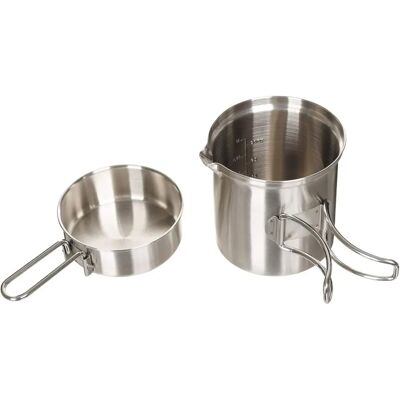 Fox Outdoor Edelstahl Kochset - Campingzubehör Fox Outdoor Edelstahl Kochset - Campingzubehör