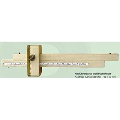 Ulmia 0029S Präzisions-Messwerkzeug - Buchenholz, Verstellbarer Anreißstift, 0-150mm Ulmia 0029S Präzisions-Messwerkzeug - Buchenholz, Verstellbarer Anreißstift, 0-150mm