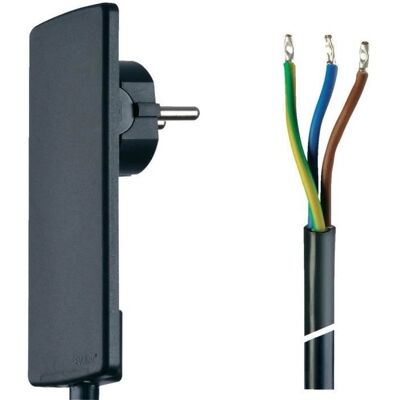 Evoline 151000151100 Stromkabel - Winkel, 1,5m, Schwarz Evoline 151000151100 Stromkabel - Winkel, 1,5m, Schwarz