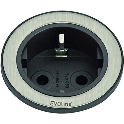 Evoline 159280001100 Multipresa - Incasso, Acciaio Inox, Nero Evoline 159280001100 Multipresa - Incasso, Acciaio Inox, Nero