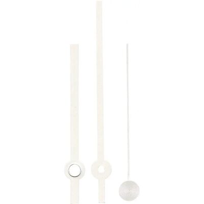 Kit lancette EUROTIME - Alluminio Bianco Rotondo - Tipo di orologio Kit lancette EUROTIME - Alluminio Bianco Rotondo - Tipo di orologio