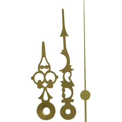 EUROTIME Set lancette orologio - Alluminio Lucido/Antico Ottone Rotondo EUROTIME Set lancette orologio - Alluminio Lucido/Antico Ottone Rotondo