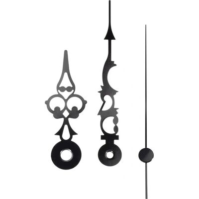 Kit lancette orologio EUROTIME - Nero - Materiale in lega Kit lancette orologio EUROTIME - Nero - Materiale in lega