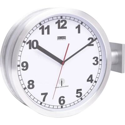EUROTIME ET-51764-47 Radiogestuurde Wandklok - 40 cm Aluminium EUROTIME ET-51764-47 Radiogestuurde Wandklok - 40 cm Aluminium