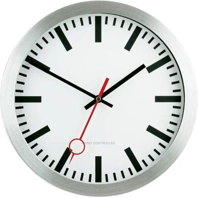 EuroTime Wandklok 30 cm Zilver - Klok voor muur EuroTime Wandklok 30 cm Zilver - Klok voor muur
