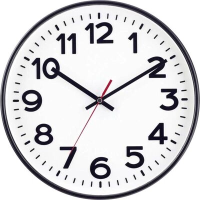 EuroTime Wandklok - 53820-05 Radio, 30 cm, Zwart - Wandklok EuroTime Wandklok - 53820-05 Radio, 30 cm, Zwart - Wandklok