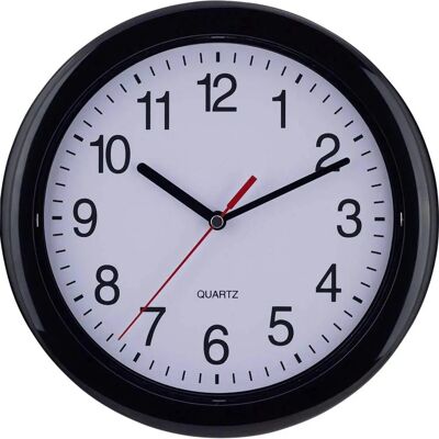 Eurotime 22221 Zwarte Quarzuurwerk Wandklok Eurotime 22221 Zwarte Quarzuurwerk Wandklok