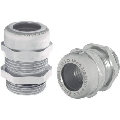 LappKabel Nickel Brass ATEX M32 x 1.5 Cable Gland - Explosion Proof LappKabel Nickel Brass ATEX M32 x 1.5 Cable Gland - Explosion Proof