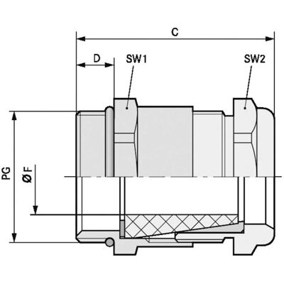 LAPP Skindicht SHV PG 21/21/18 - Kabelverschraubung LAPP Skindicht SHV PG 21/21/18 - Kabelverschraubung