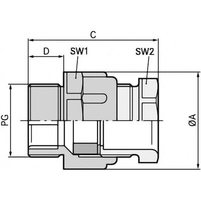LAPP SKINDICHT PG48 Kabelverschraubung - Groß, Automatisches Dichtungssystem LAPP SKINDICHT PG48 Kabelverschraubung - Groß, Automatisches Dichtungssystem