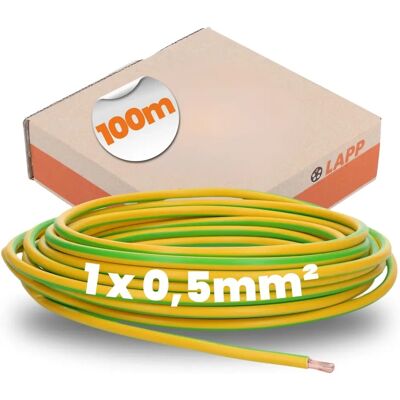 LAPP Koppartråd, 0,50 mm², grön/gul - Kabel LAPP Koppartråd, 0,50 mm², grön/gul - Kabel