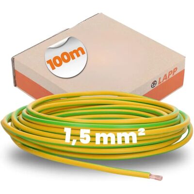 Lapp Cable en Cobre 1,5mm² Verde-Amarillo 100m - Cable Eléctrico Lapp Cable en Cobre 1,5mm² Verde-Amarillo 100m - Cable Eléctrico