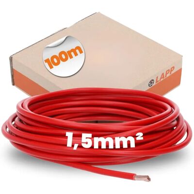 Lapp Cable 4520041 - Cuivre 1,5mm² Rouge 100m - Câble - Publicité Lapp Cable 4520041 - Cuivre 1,5mm² Rouge 100m - Câble - Publicité
