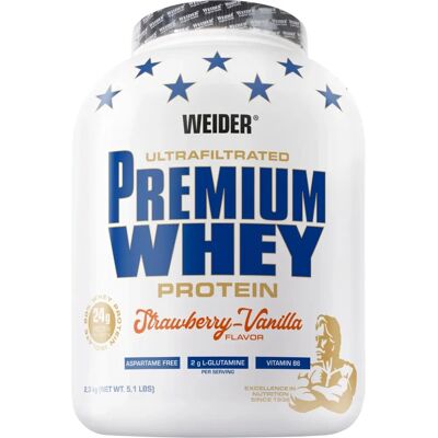 Weider Premium Whey - Strawberry Vanilla - 2300g - Whey Protein Weider Premium Whey - Strawberry Vanilla - 2300g - Whey Protein