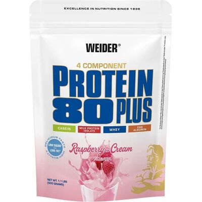 Weider Protein 80 Plus Molkenprotein mit Aminosäuren Geschmack Raspberry - Cream Weider Protein 80 Plus Molkenprotein mit Aminosäuren Geschmack Raspberry - Cream
