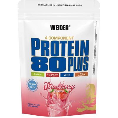 Weider Protein 80 Plus (500g) - Erdbeere Weider Protein 80 Plus (500g) - Erdbeere