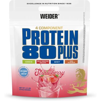 WEIDER Protein 80 Plus Erdbeere - Proteinpulver WEIDER Protein 80 Plus Erdbeere - Proteinpulver