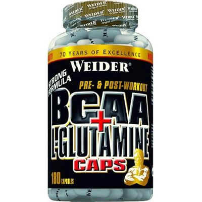 Weider BCAA L-Glutamine Capsules - Muscle Support Weider BCAA L-Glutamine Capsules - Muscle Support