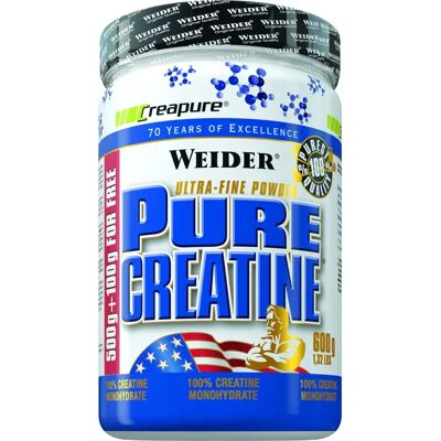 Weider Creatine Pure 600g - Monohydrate Creapure - Publicité Weider Creatine Pure 600g - Monohydrate Creapure - Publicité