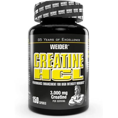 Weider Creatine HCL - 150 capsules - Soutien à la musculation - Publicité Weider Creatine HCL - 150 capsules - Soutien à la musculation - Publicité