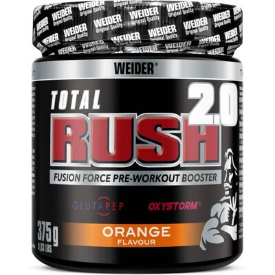 Weider Total Rush 20 - Arancia - 375g Integratore Pre-Workout Weider Total Rush 20 - Arancia - 375g Integratore Pre-Workout