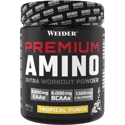 Weider Premium Amino Tropical Punch - Suplemento de aminoácidos Weider Premium Amino Tropical Punch - Suplemento de aminoácidos