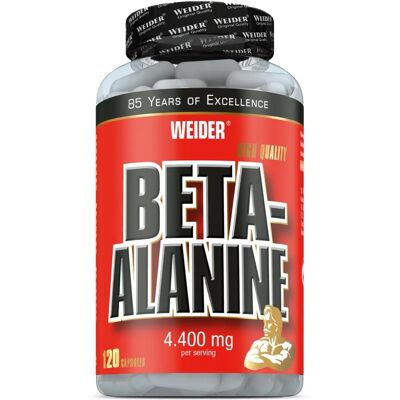 Weider Beta-Alanine - 4400mg - 120 caps - Performance Support Weider Beta-Alanine - 4400mg - 120 caps - Performance Support