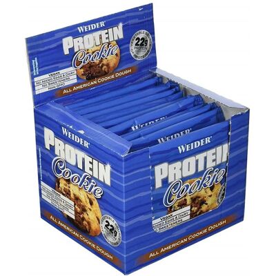 Ciastka Proteinowe Weider - Smak Ciasta Amerykańskiego - 12x90g Ciastka Proteinowe Weider - Smak Ciasta Amerykańskiego - 12x90g