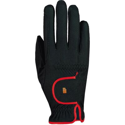 Gant d'équitation Roeckl Lona - Taille 8 - Noir/Rouge - Publicité Gant d'équitation Roeckl Lona - Taille 8 - Noir/Rouge - Publicité