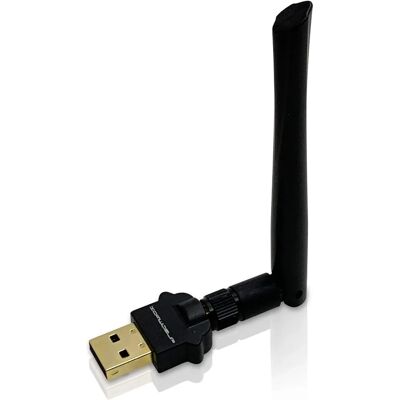 Adaptador USB sem fio DreamBox Dual Band - WLAN, 1300 Mbps, Preto Adaptador USB sem fio DreamBox Dual Band - WLAN, 1300 Mbps, Preto