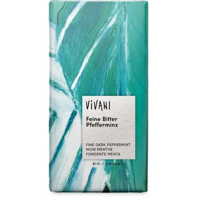 Vivani 285906 Chocolate Negro Orgánico Menta - Barra de Chocolate Vivani 285906 Chocolate Negro Orgánico Menta - Barra de Chocolate