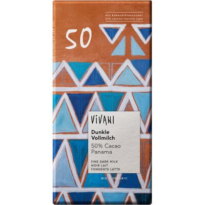 Vivani Vollmilchschokolade 50% Kakao Bio - Schokoriegel Vivani Vollmilchschokolade 50% Kakao Bio - Schokoriegel