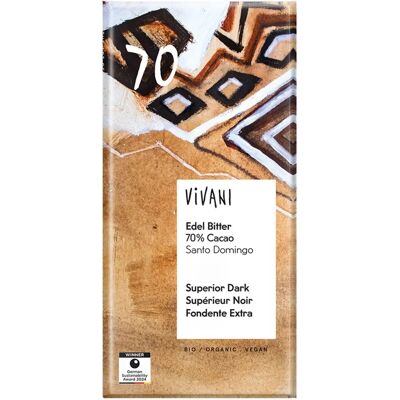 Vivani Santo Domingo 70% Chocolate Negro - Chocolate Vivani Santo Domingo 70% Chocolate Negro - Chocolate