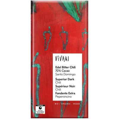 Vivani Ecuador 70% Czekolada gorzka z chili Vivani Ecuador 70% Czekolada gorzka z chili