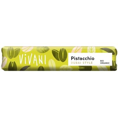 Barre de Chocolat au Lait et Pistache Style Dubaï - Vivani Mini - Publicité Barre de Chocolat au Lait et Pistache Style Dubaï - Vivani Mini - Publicité