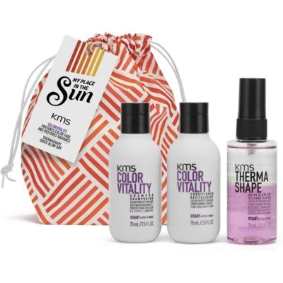 KMS Color Vitality Travel Pack - Set de îngrijire a părului pentru căldură KMS Color Vitality Travel Pack - Set de îngrijire a părului pentru căldură